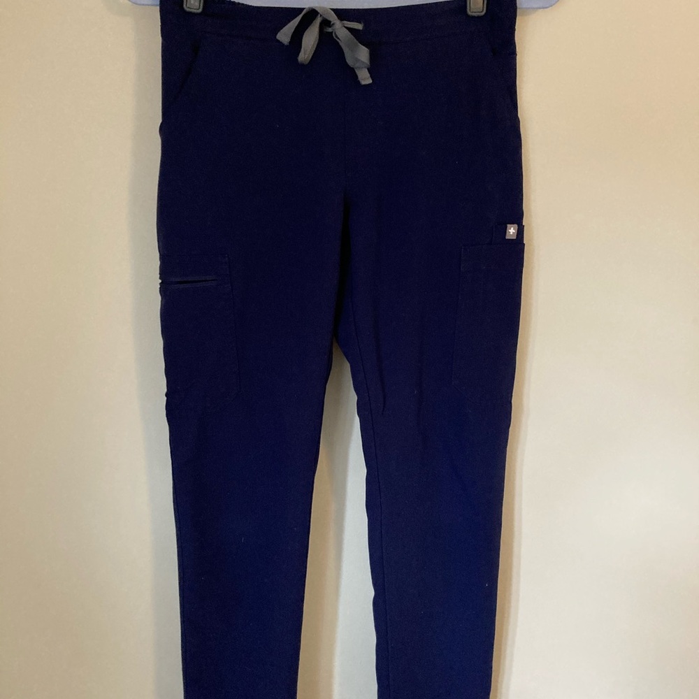 Figs Yola Skinny Scrub Pants Navy XS